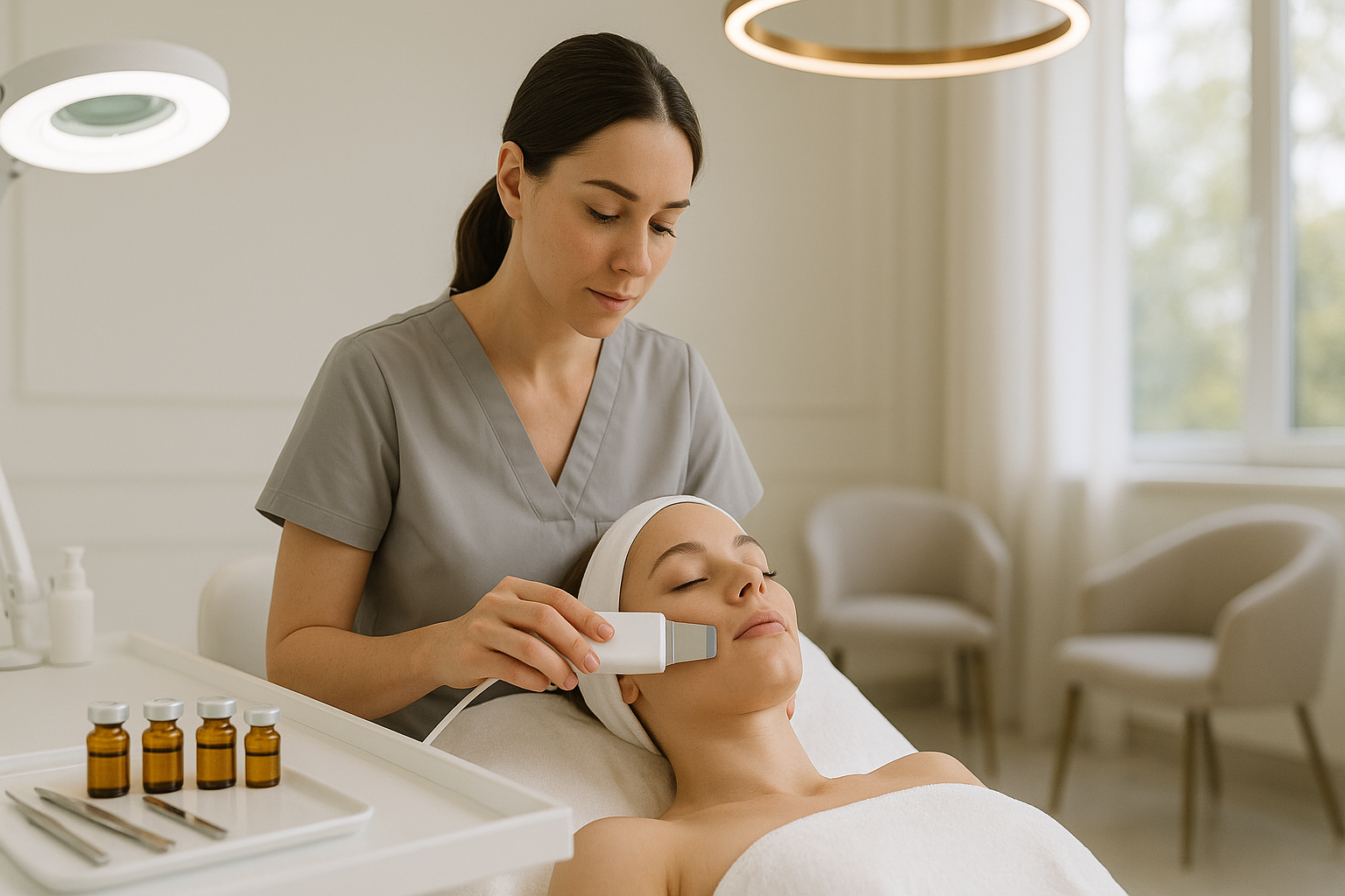 Ultrasonic Facial Cleansing in Kyiv: Price, Benefits & What to Expect at Sandler